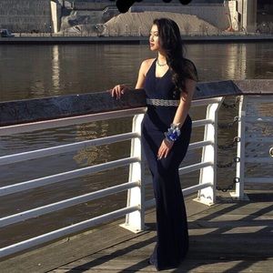 Navy Blue Prom Dress